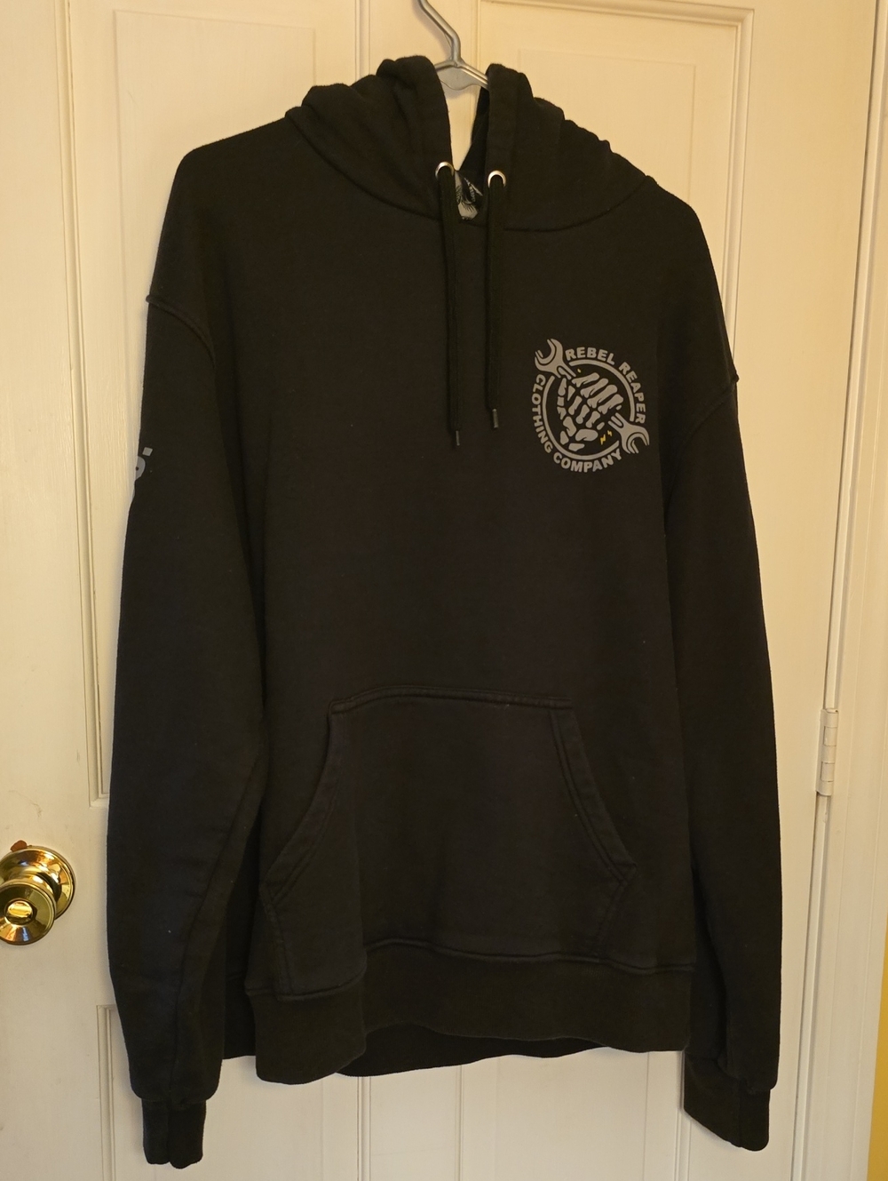 Rebel Reaper Brand Black Pullover Wrench Turner Hoodie